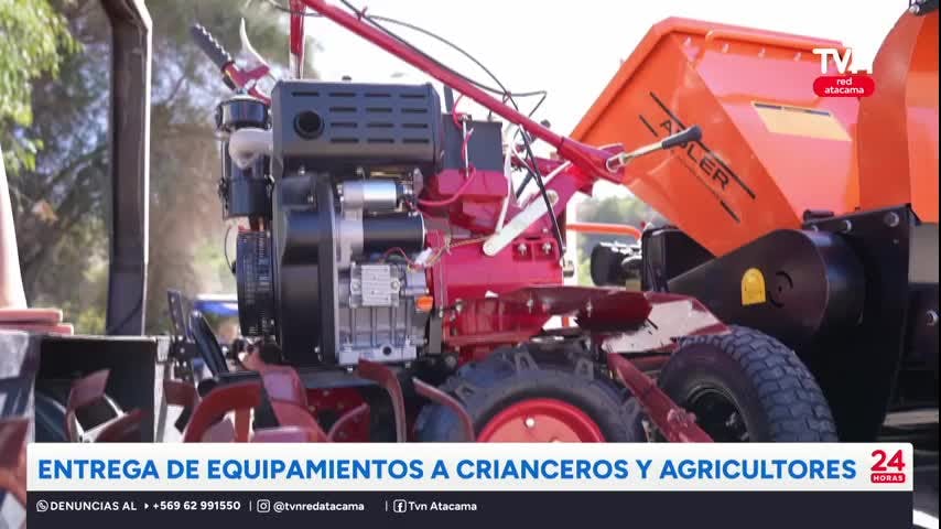 Entrega de equipamiento a crianceros y agricultores