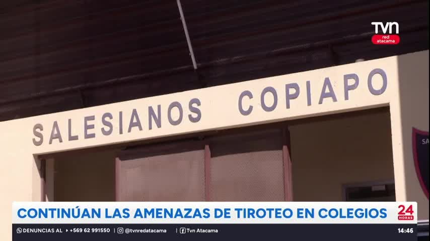 Copiapó: Continúan las amenazas de tiroteos en colegios