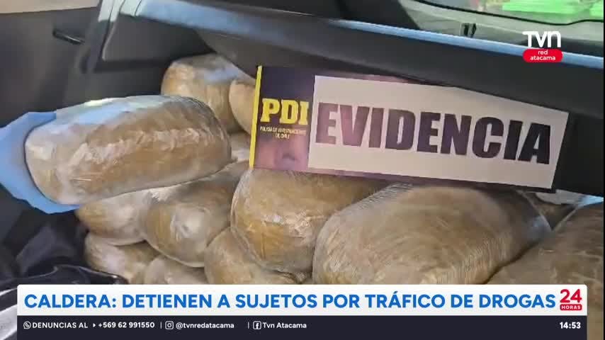 Caldera: Detienen a sujetos por tráfico de drogas