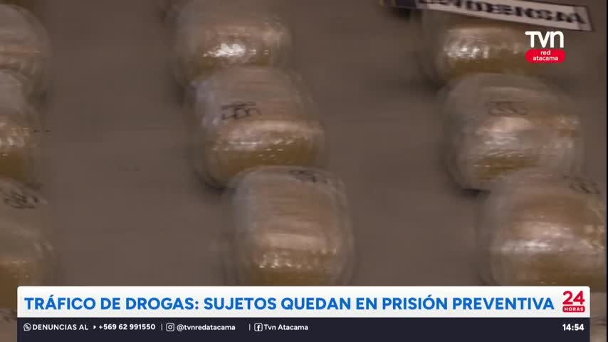 Tráfico de drogas: Sujetos quedan en prisión preventiva