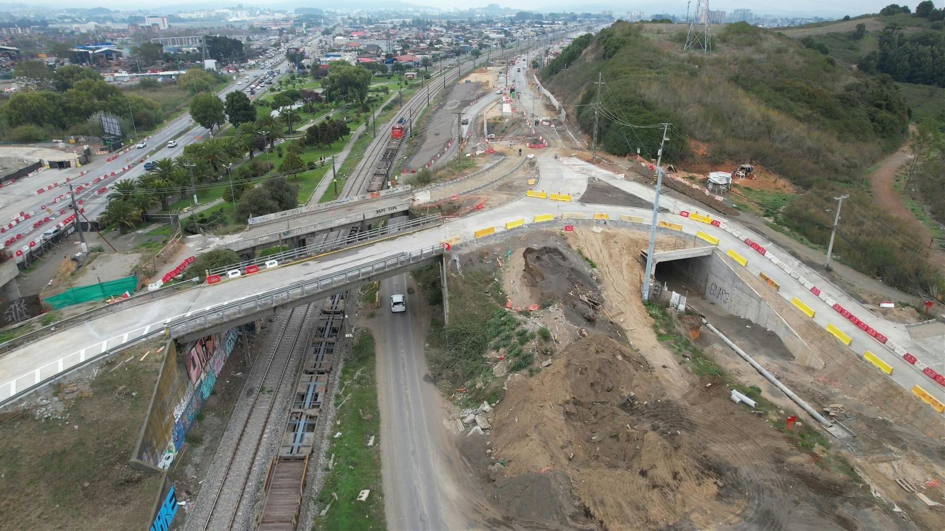 Talcahuano: se realizó la apertura del Paso Superior Perales