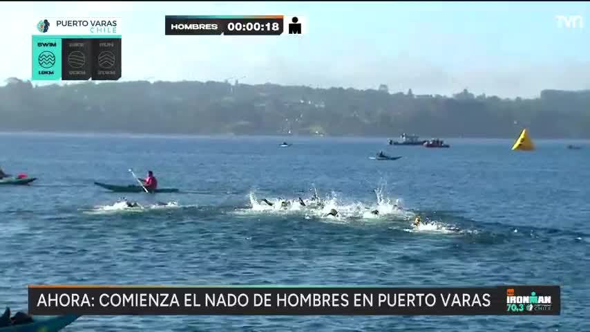 Así fue la histórica largada del Ironman 70.3 de Puerto Varas