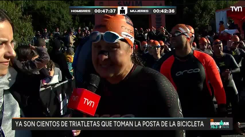 Paola una incansable: Corre su sexto triatlón