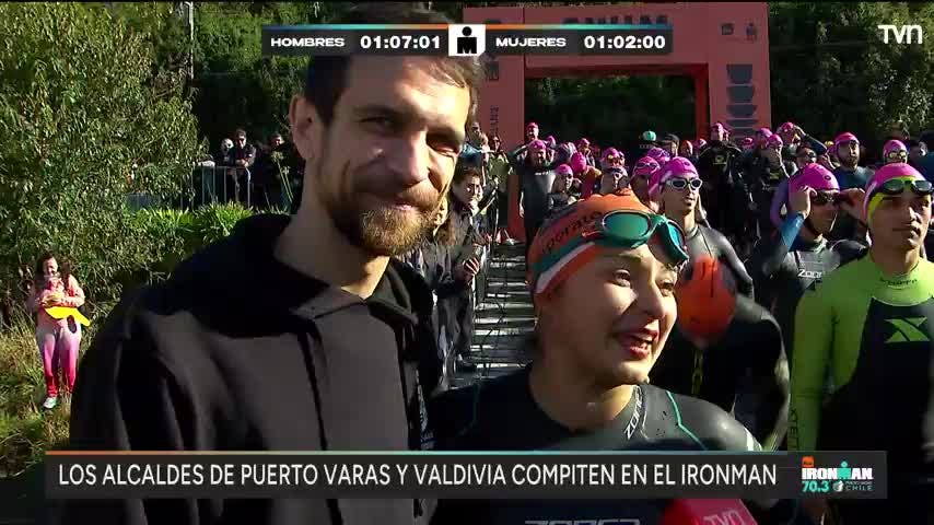 Los alcaldes de Puerto Varas y Valdivia compiten en el Ironman 70.3