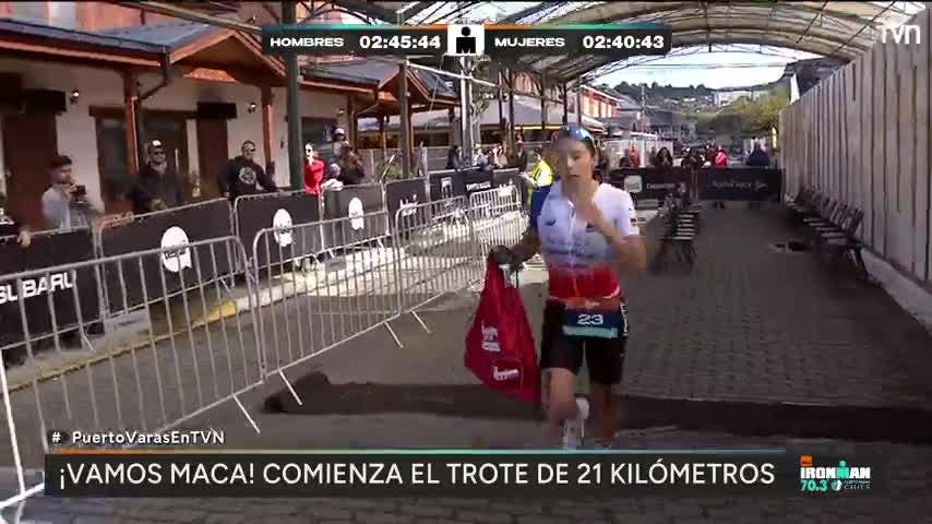 Vamos Chile: Macarena Salazar sigue liderando el Ironman 70.3 de Puerto Varas