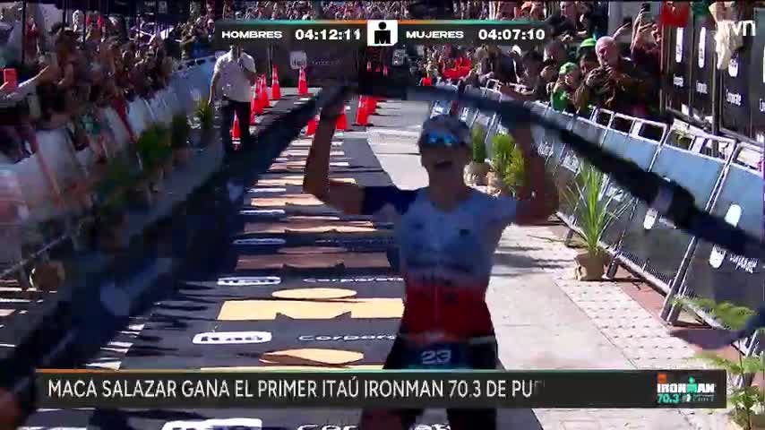 Macarena Salazar gana y hace historia en el Ironman 70.3 de Puerto Varas