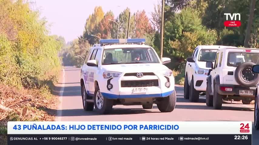 Hijo queda en prisión por brutal parricidio en Los Pequenes de Talca