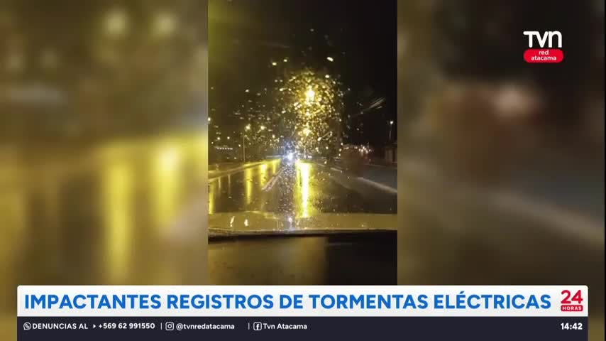 Atacama: Impactantes registros de tormentas eléctricas