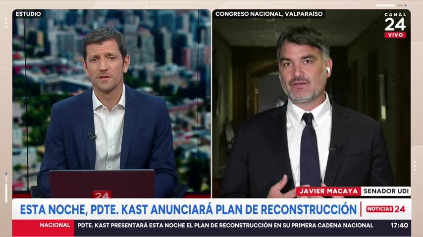 Senador Macaya y proyecto misceláneo del Gobierno: “Se trata de reconstruir la capacidad de crecer y por ende financiar todas las políticas sociales”