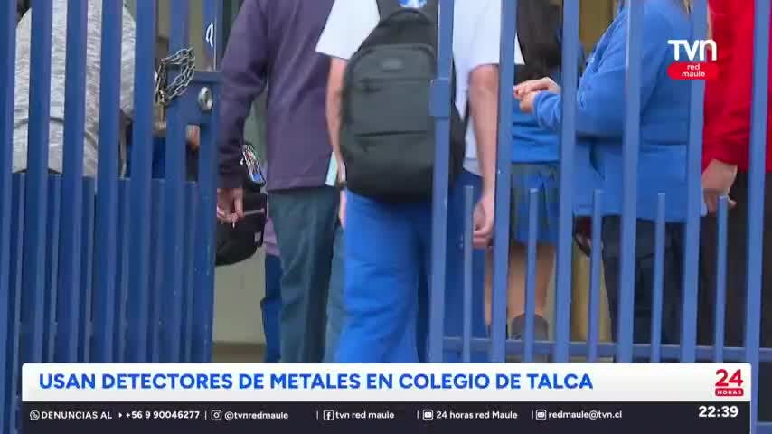 Detectores de metales en colegio de Talca tras amenazas