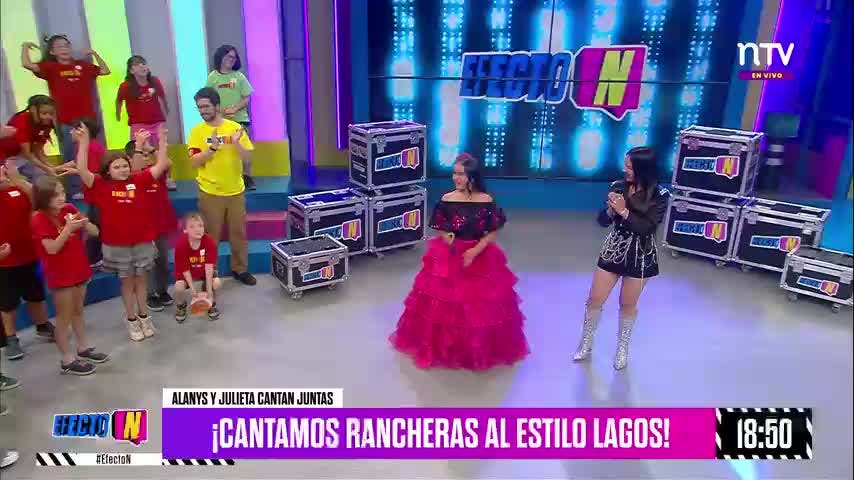 Alanys y Julieta Lagos hicieron bailar con sus rancheras a Efecto N