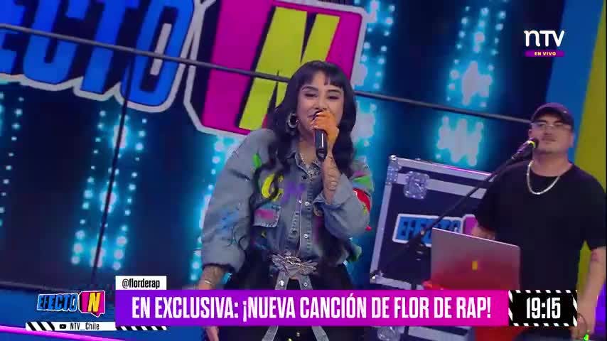 Flor de Rap jugó, compitió y hasta presentó su nuevo tema en Efecto N