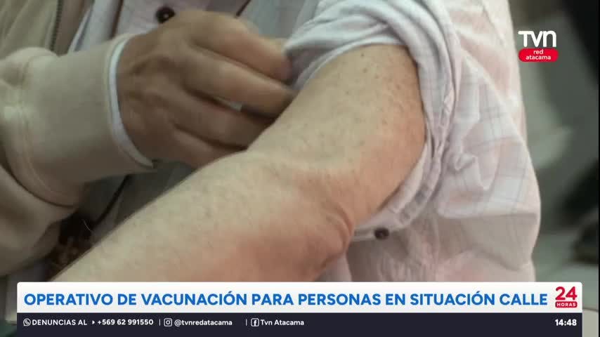 Realizan operativo de vacunación para personas en situación calle