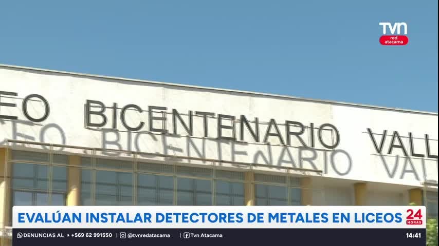 Vallenar: Evalúan instalar  detectores de metales en liceos