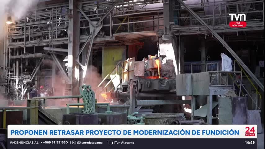 Proponen retrasar proyecto de modernización de fundición Paipote