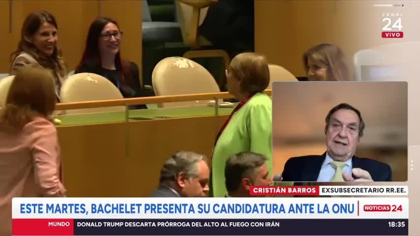 Cristián Barros y carrera de Bachelet a la ONU: “No es que sea apoyada por México y Brasil, es la candidata de esos países y los representa”