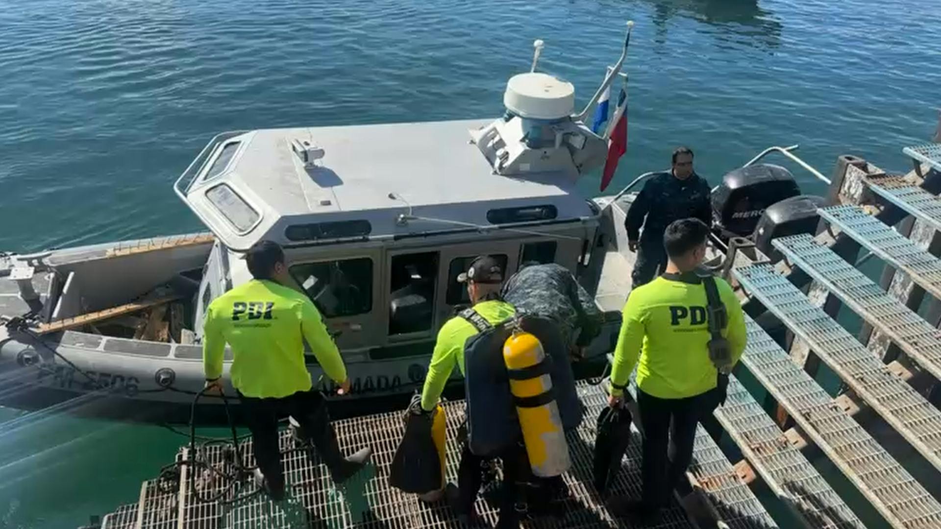 Equipo especializado de la PDI se suma a búsqueda de trabajador