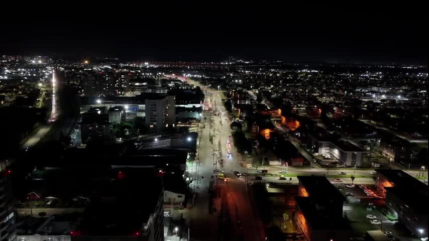 Iluminan tramo en obras del eje Colón