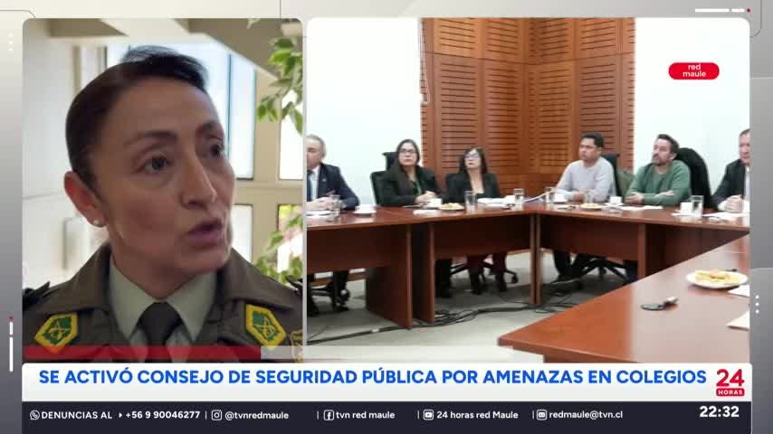 Talca activó el Consejo de Seguridad Pública por aumento de amenazas en colegios