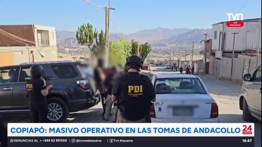 Copiapó: Masivo operativo en las tomas de Andacollo