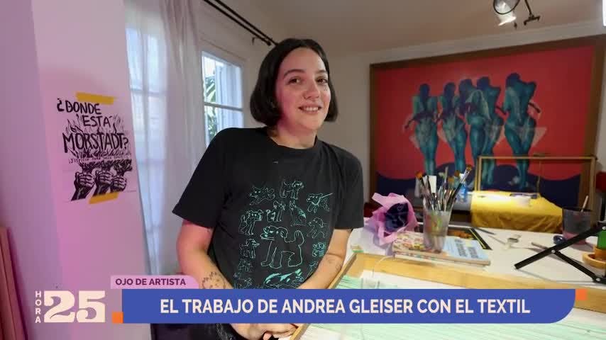 Andrea Gleiser nos muestra su talento con el textil en Ojo de artista