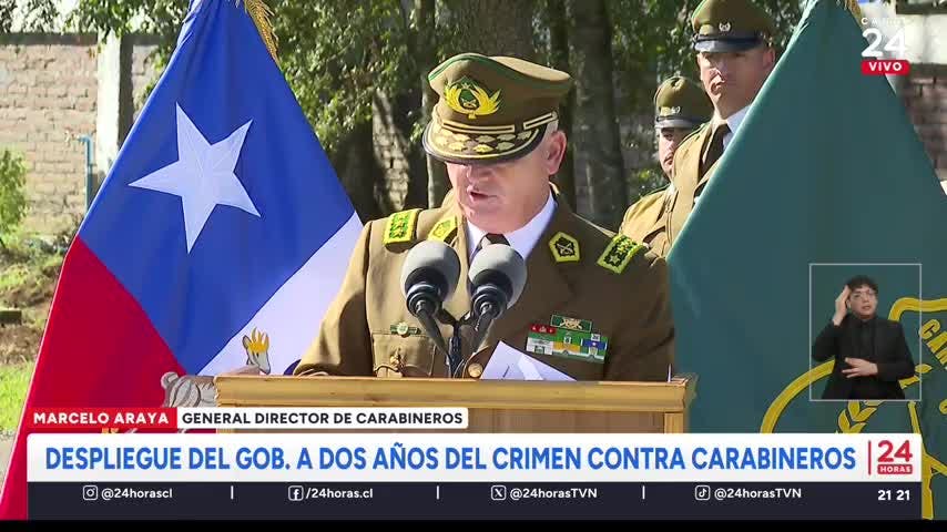 Despliegue de Gobierno a dos años del crimen contra Carabineros 