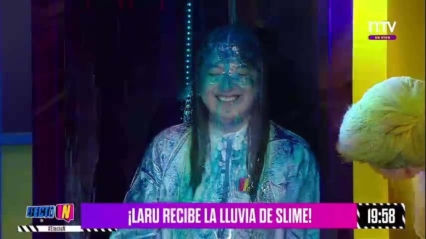 ¡Laru recibió la lluvia de slime en Efecto N! 