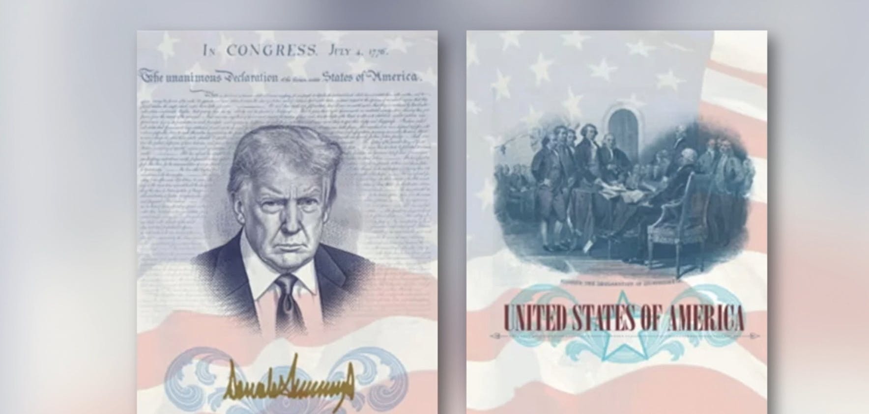 Su foto y firma: Trump aparecerá en edición limitada de pasaportes de Estados Unidos 