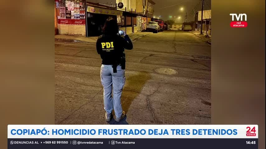Copiapó: Homicidio frustrado deja tres detenidos