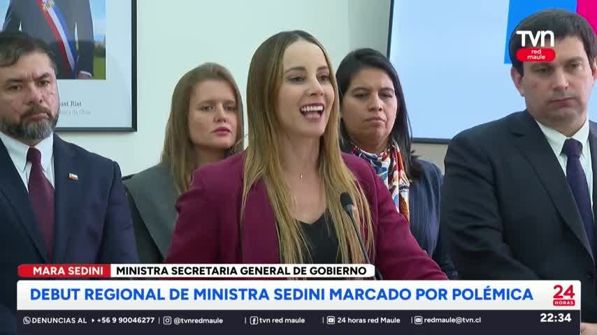 Vocera de Gobierno realiza su primera visita al Maule en medio de controversia
