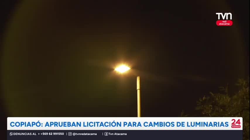 Copiapó: Aprueban licitación para cambios de luminarias