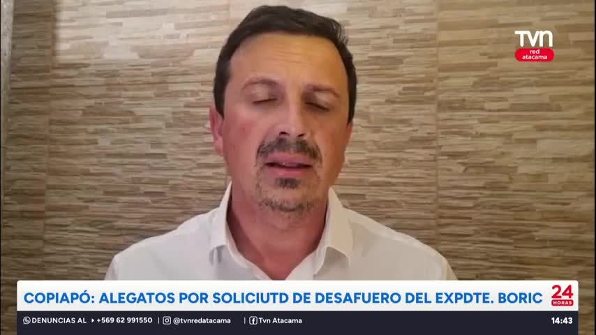 Copiapó: Alegatos por solicitud de desafuero del Expdte. Boric