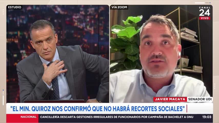 Senador Macaya y diferencias entre ministros Poduje y Quiroz: “Lo que corresponde hoy día es ordenar”