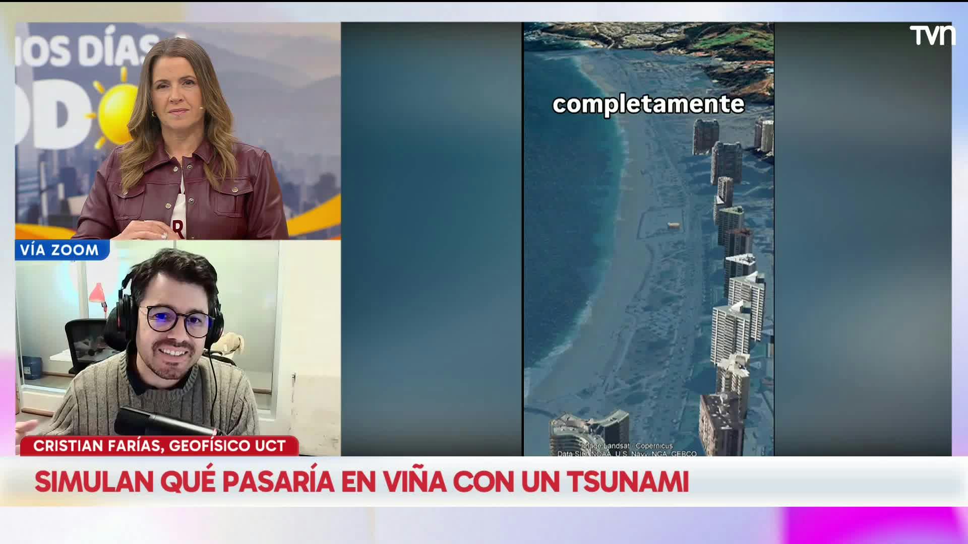 Simulan qué pasaría en Viña del Mar con un tsunami