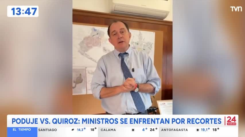 Poduje vs. Quiroz: Ministros se enfrentan por recortes