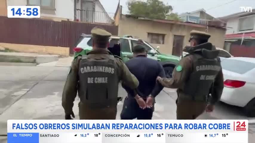 Falsos obreros simulaban reparaciones para robar cobre en Valparaíso