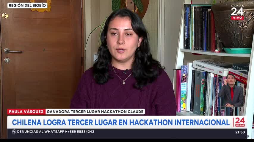Chilena logra tercer lugar en hackathon internacional 