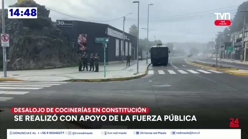 Tras 15 años fueron desalojadas las cocinerías de la primera playa de Constitución