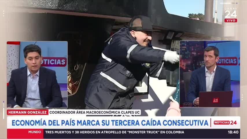 Economista y tercera caída consecutiva de economía chilena: “Cualquier shock nos lleva cerca del cero "