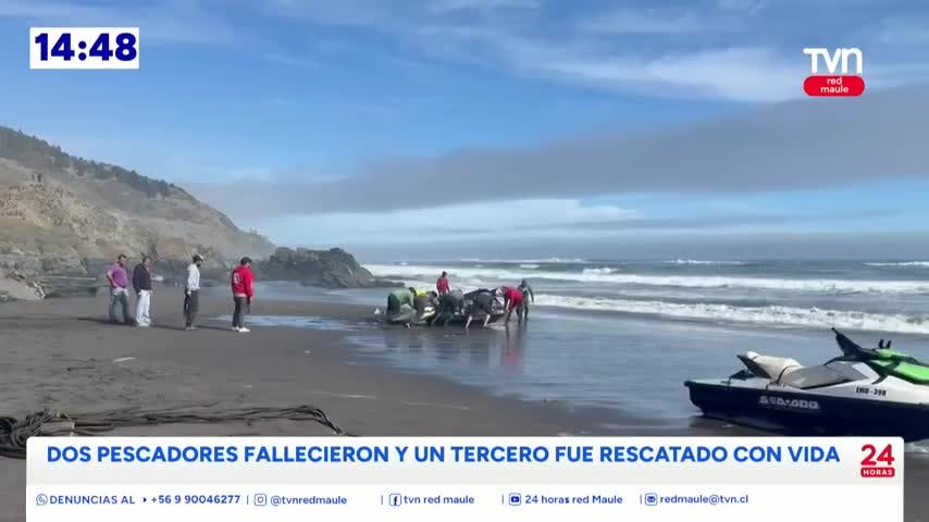 Pescadores sufren volcamiento de embarcación al regresar de la pesca