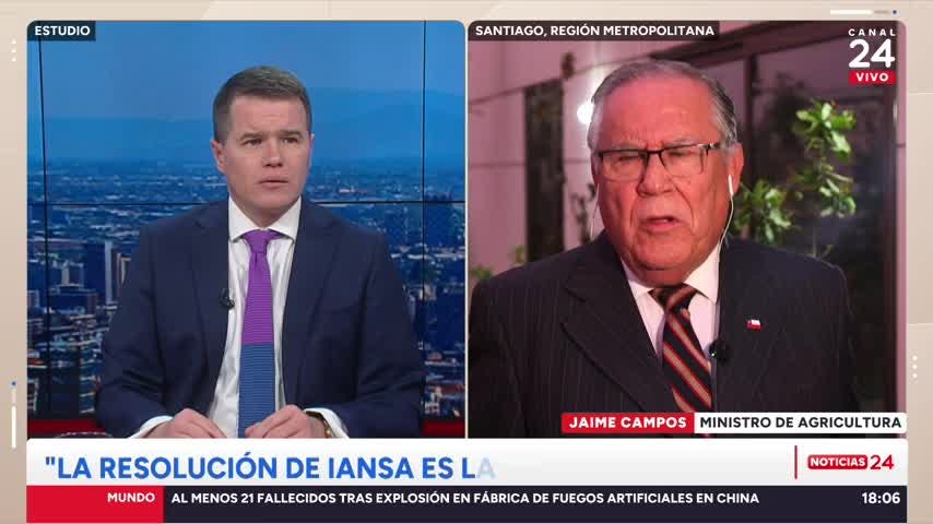 Ministro Campos y decisión de Iansa de cesar compra de remolacha: “En la práctica significa que ya no habrá azúcar chilena”