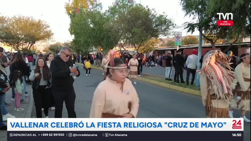 Vallenar celebró la fiesta religiosa “Cruz de Mayo”