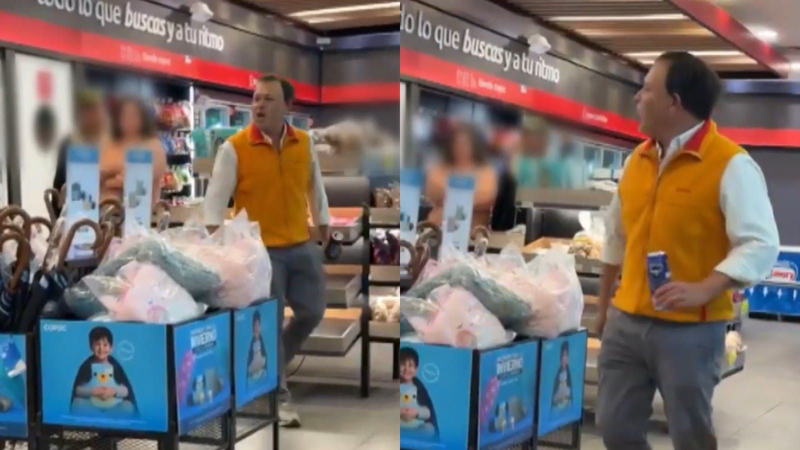Clientes lo echaron del local: Registran cobarde agresión verbal de hombre a trabajadora 