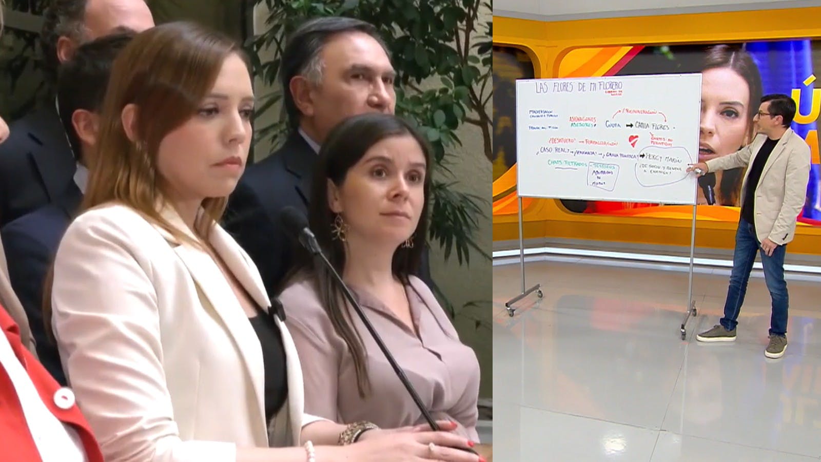 La pizarra de Alberto Precht: 'La cuota Flores' y las diligencias de carabineros en la oficina de la senadora