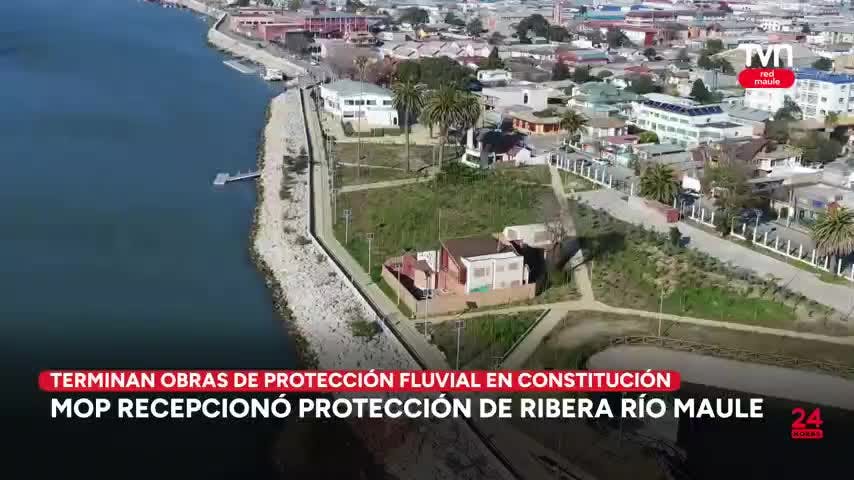 Obras de protección fluvial en Constitución fue recepcionada