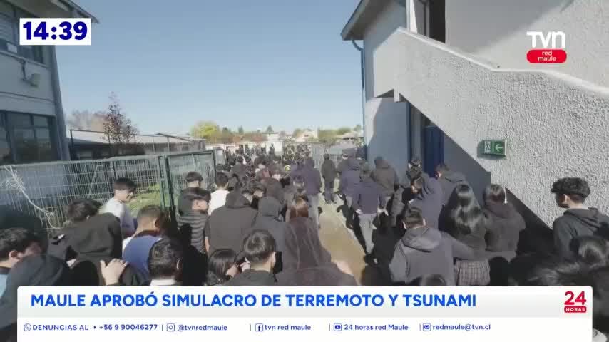 La región del Maule pasó la prueba instalada por el simulacro de terremoto y tsunami