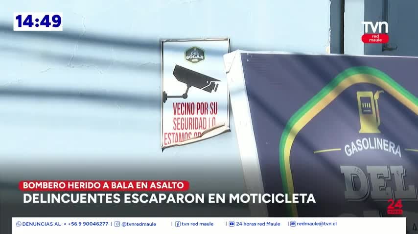 Violento asalto a estación de servicio deja a bombero herido a bala
