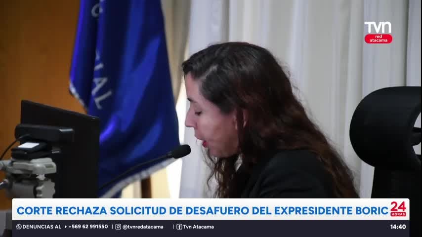 Corte rechaza solicitud de desafuero del expresidente Boric