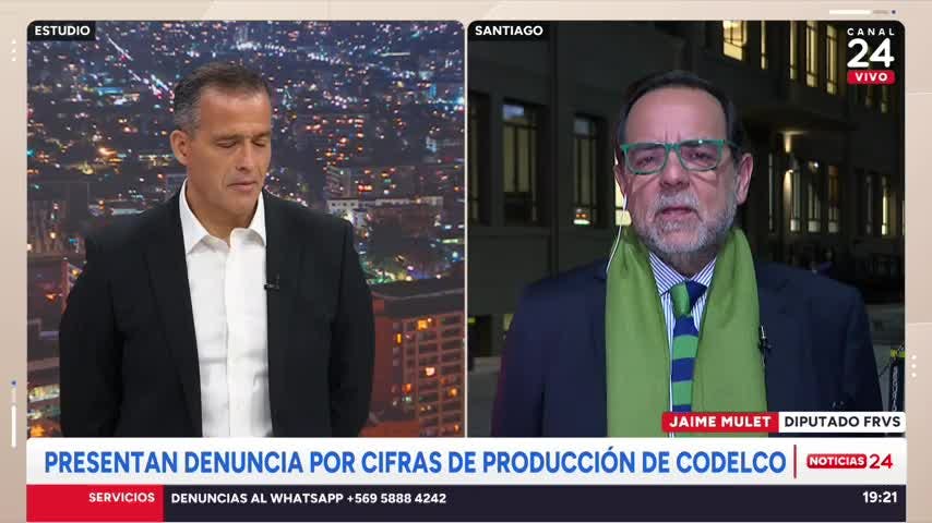 Diputado Mulet y denuncia por cifras de producción en Codelco: "Hay un problema grave, hay castas que se protegen”