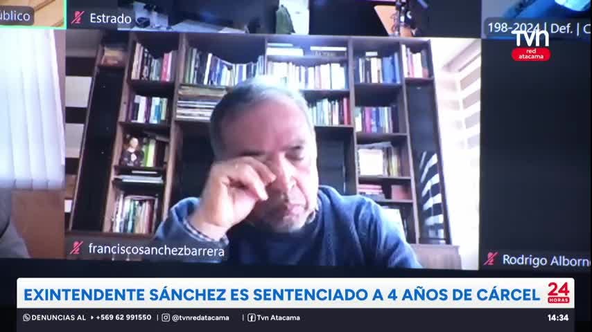 Exintendente Sánchez es sentenciado a 4 años de cárcel